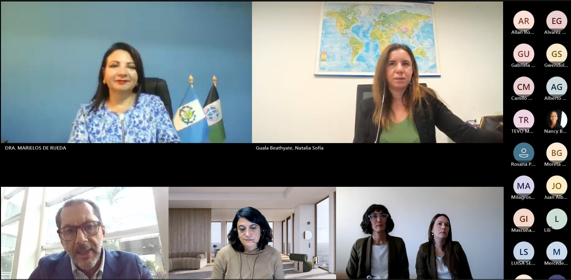 Imagen del seminario, ponentes participando.