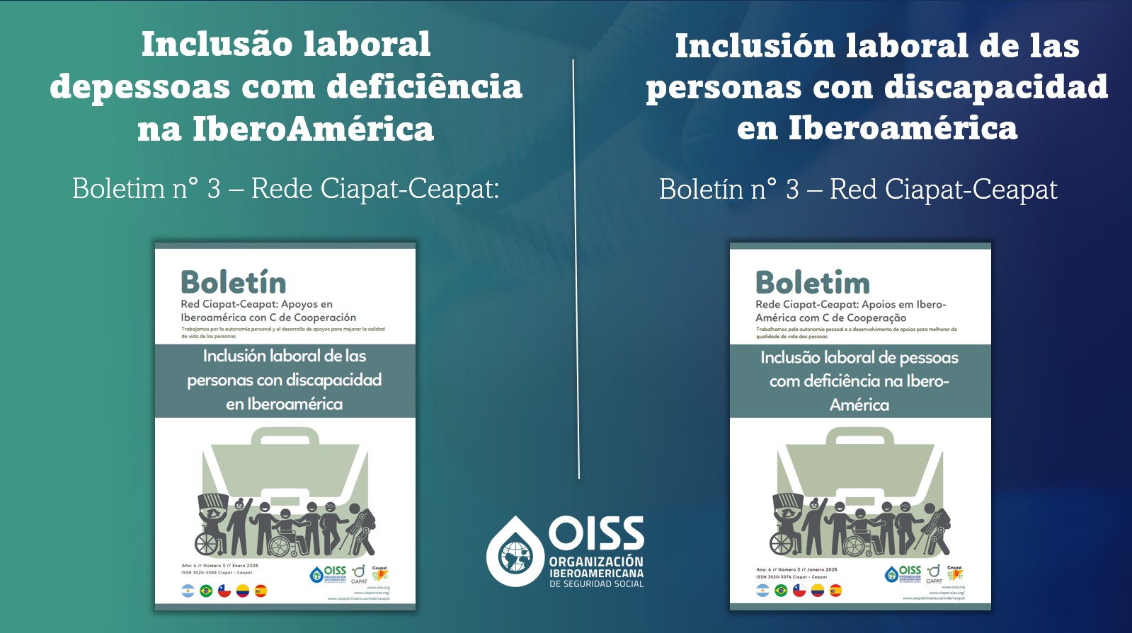 portada del boletín en español y portugués.